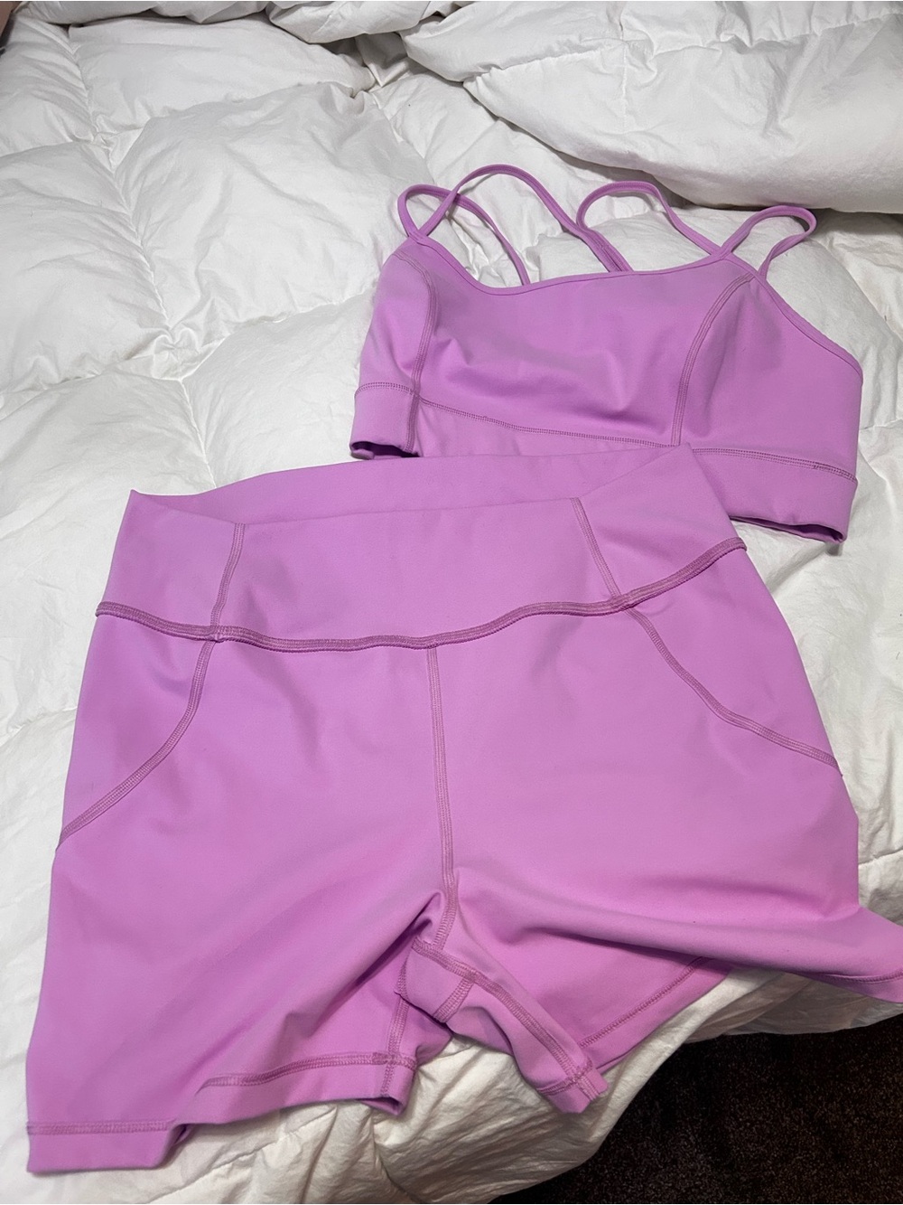 Pink halfdays workout set